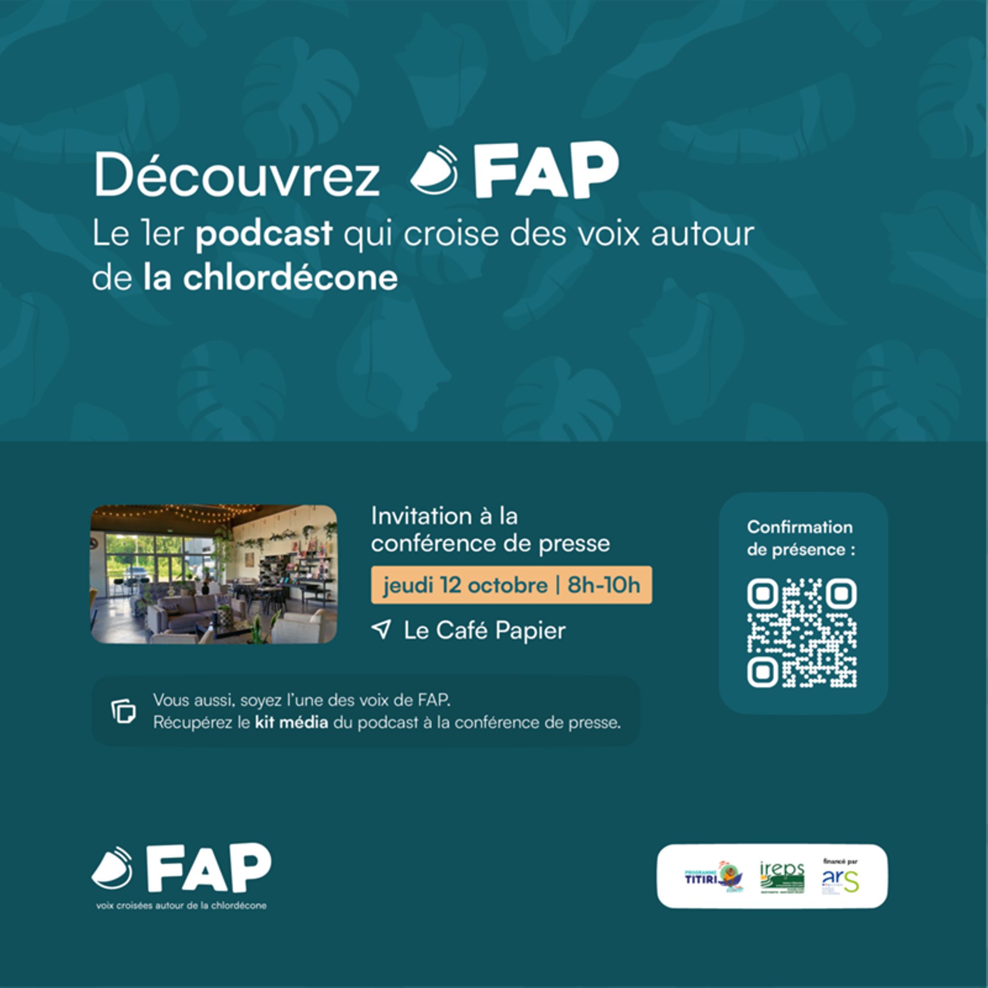 "Frikasé à pawol" (FAP) - Premier podcast du programme Titiri du pôle Santé Environnement de l'Ireps Guadeloupe, Saint-Martin, Saint-Barthélemy financé par l'ARS
