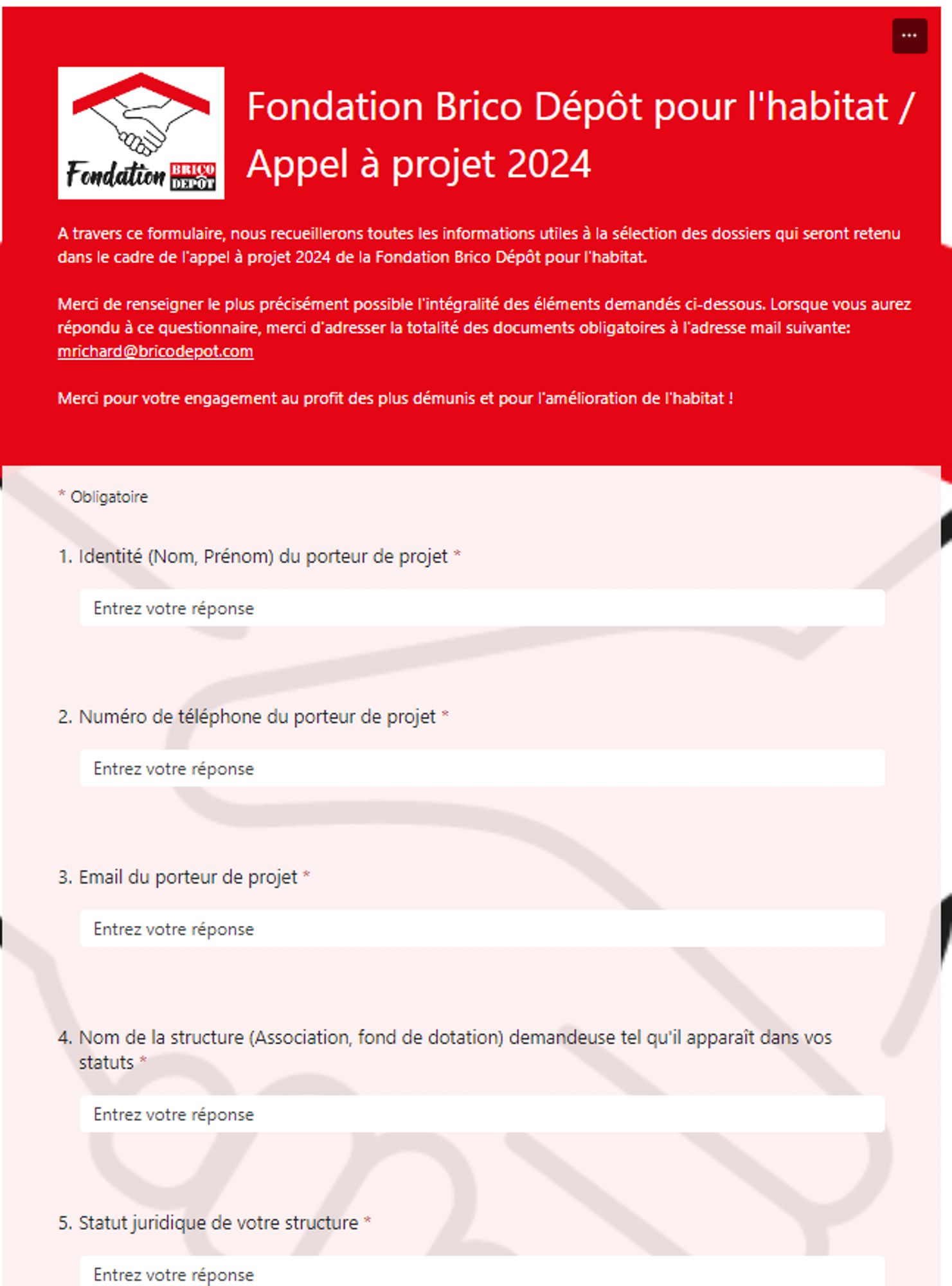 La Fondation Brico Dépôt lance son deuxième appel à projets !