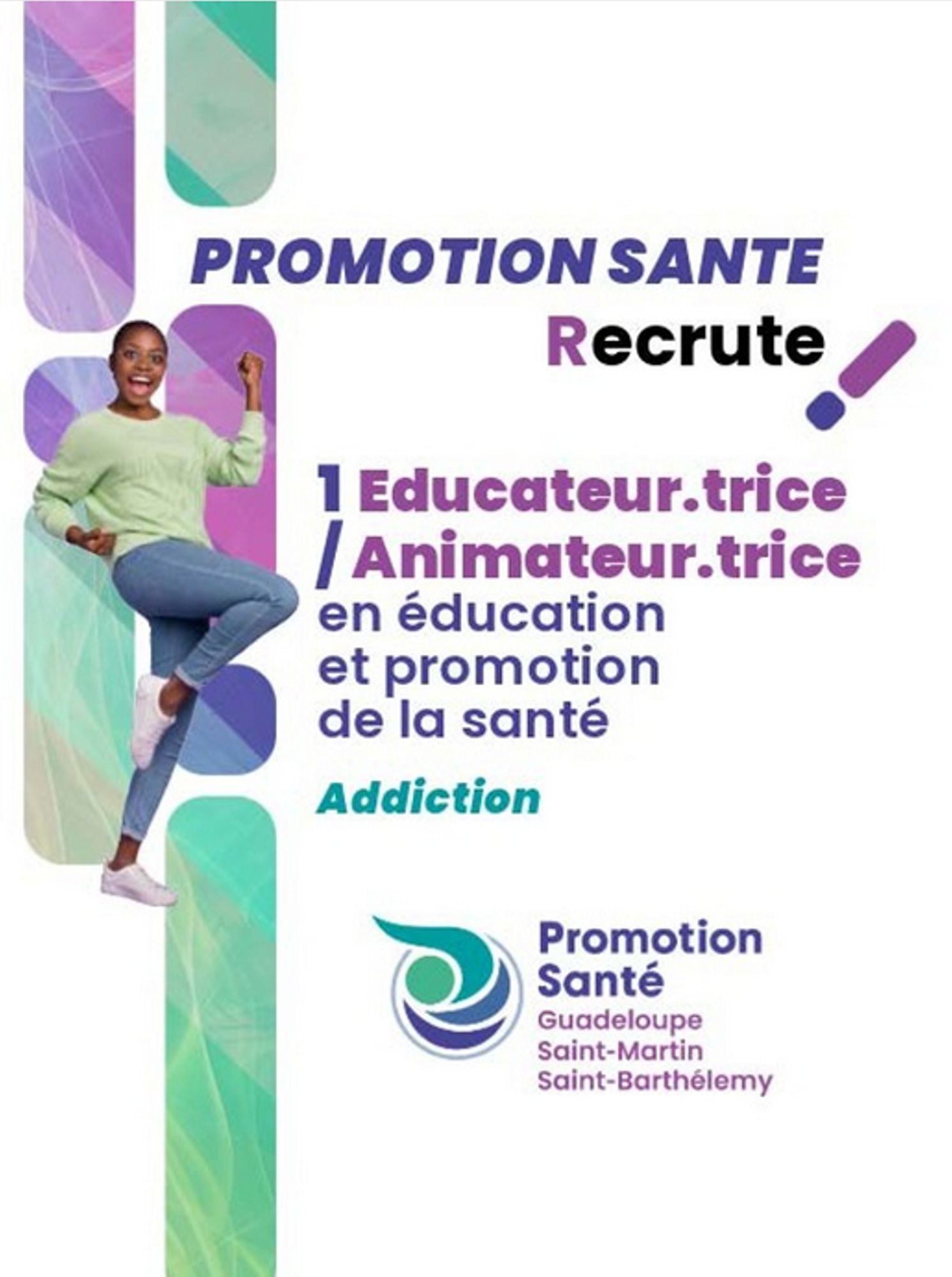 Promotion Santé Guadeloupe, Saint-Martin, Saint Barthélemy recrute !