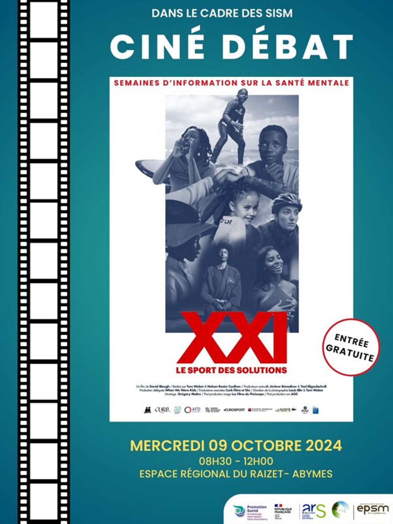 Ciné Débat : SISM 2024 « En mouvement pour notre santé mentale » -Promotion Santé Guadeloupe Saint-Martin, Saint-Barthélemy