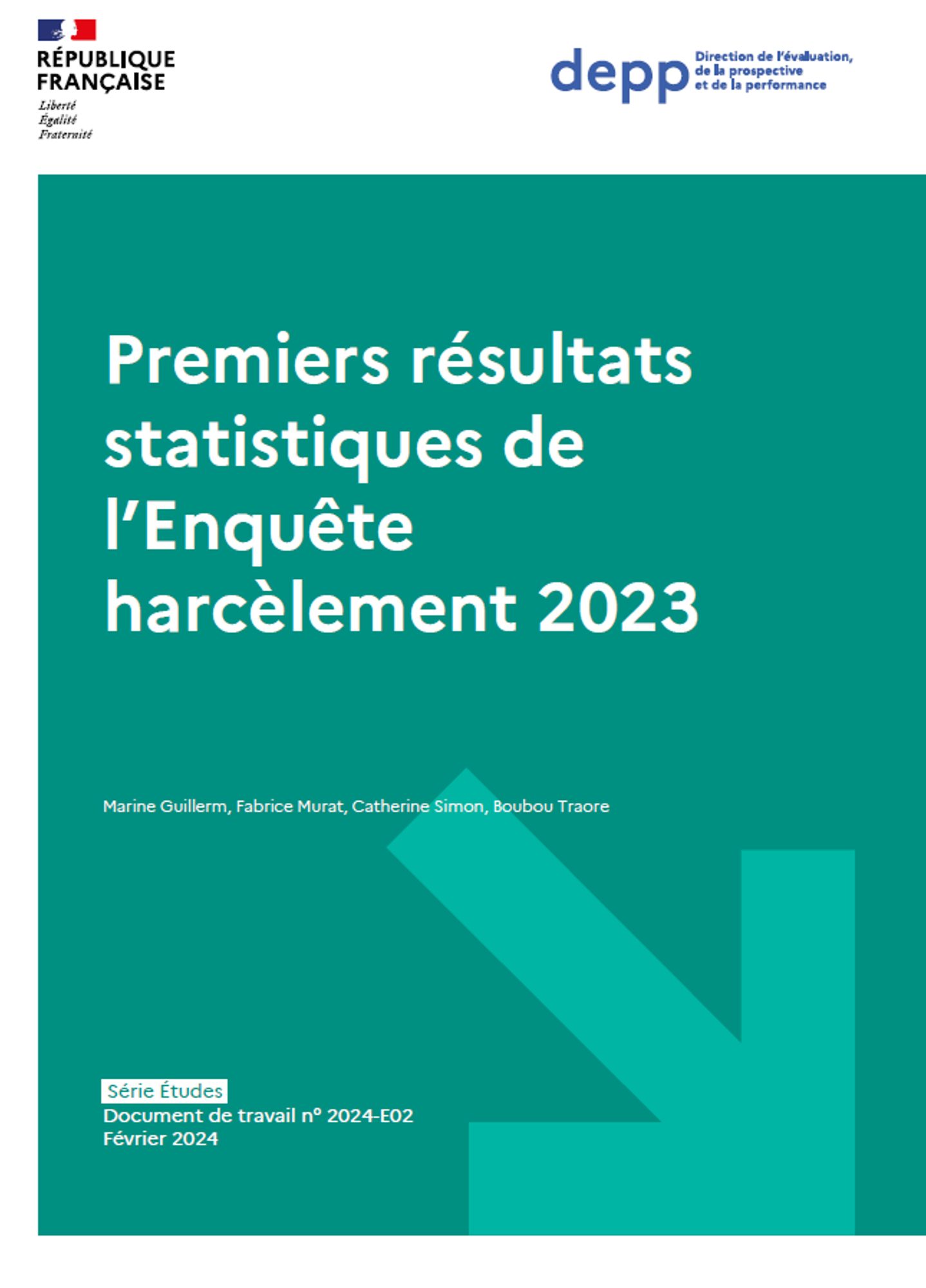Premiers résultats statistiques de l’Enquête harcèlement 2023