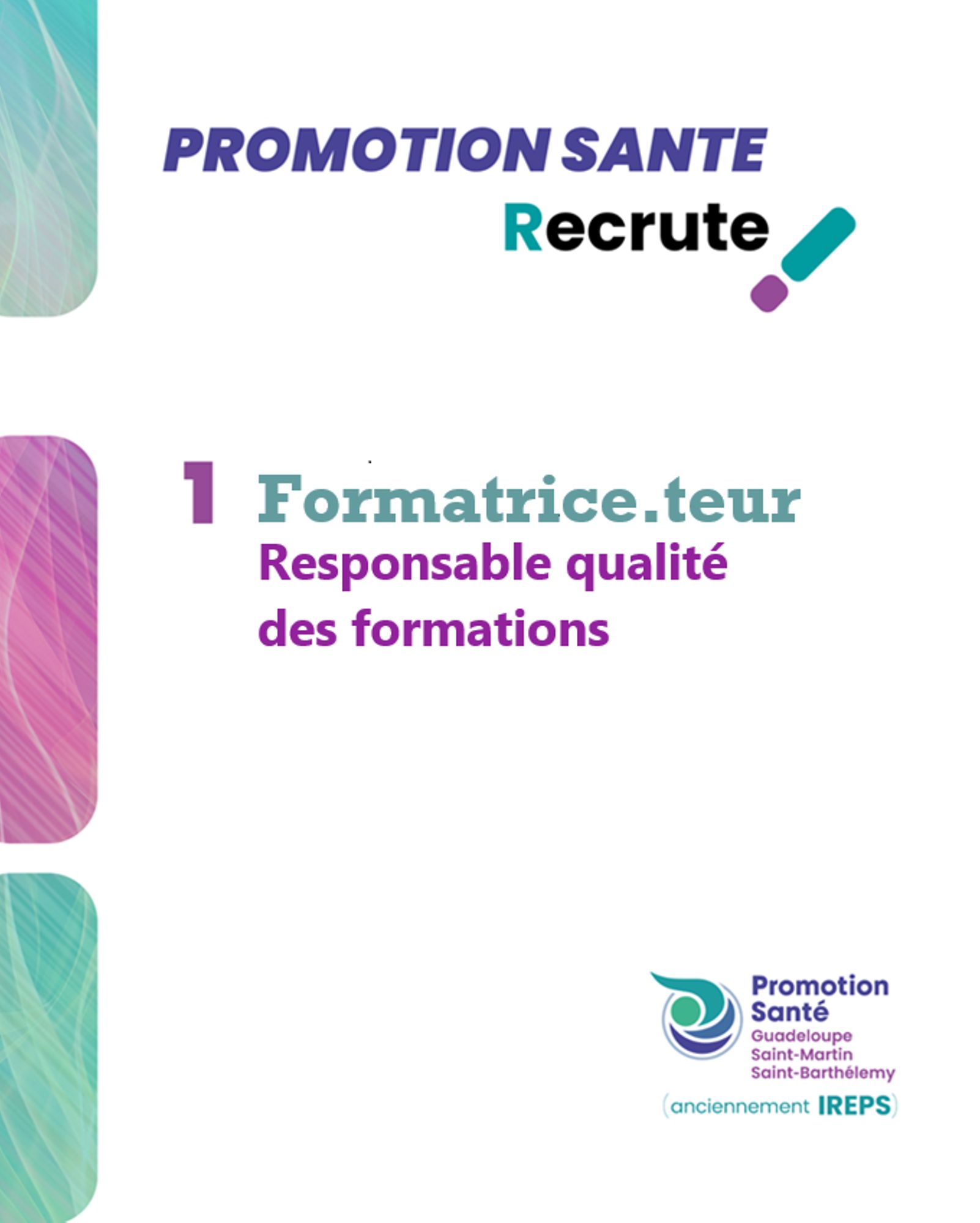 Promotion Santé Guadeloupe recrute ! 