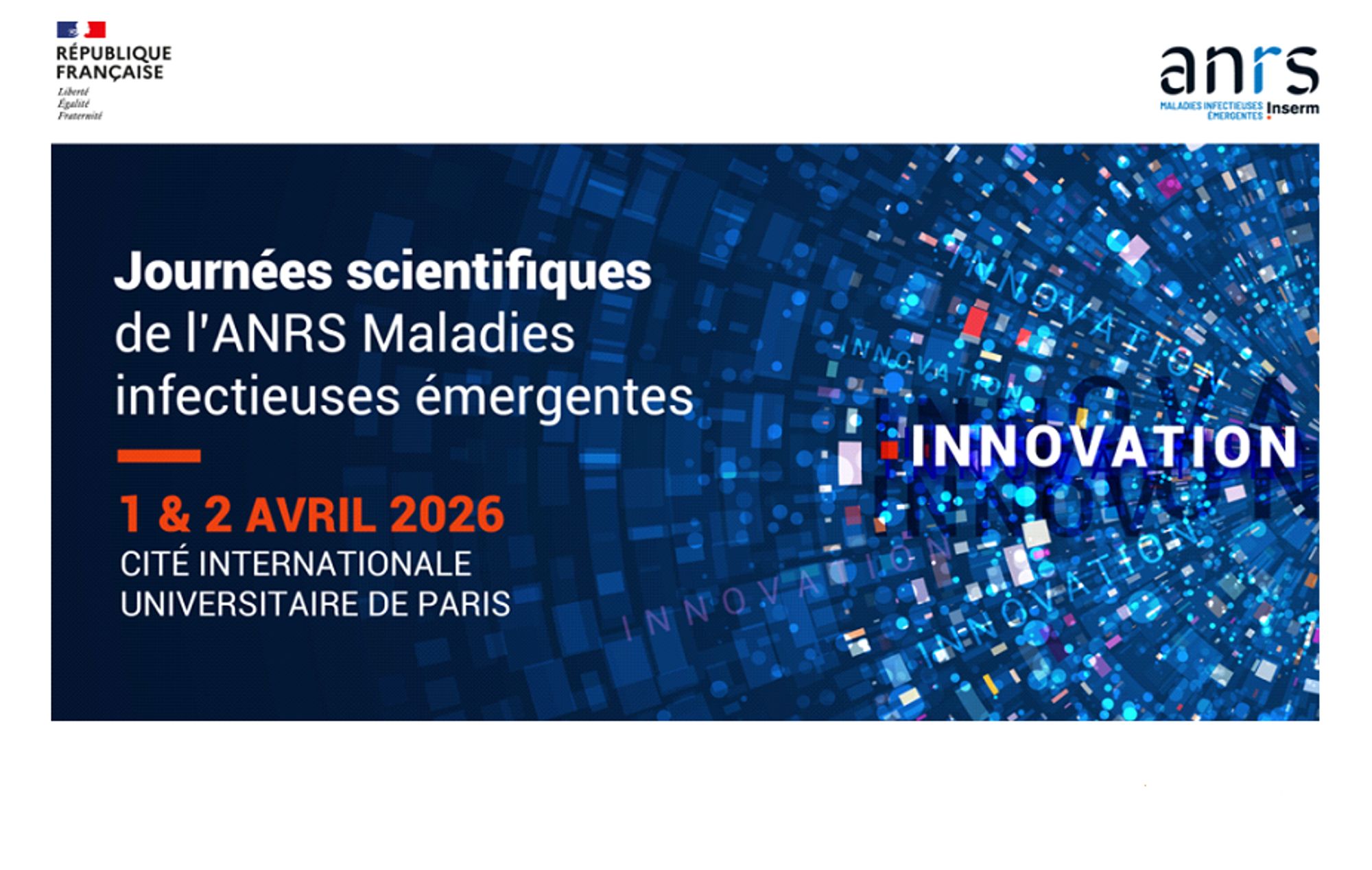 Journées scientifiques 2026 de l’ANRS Maladies infectieuses émergentes