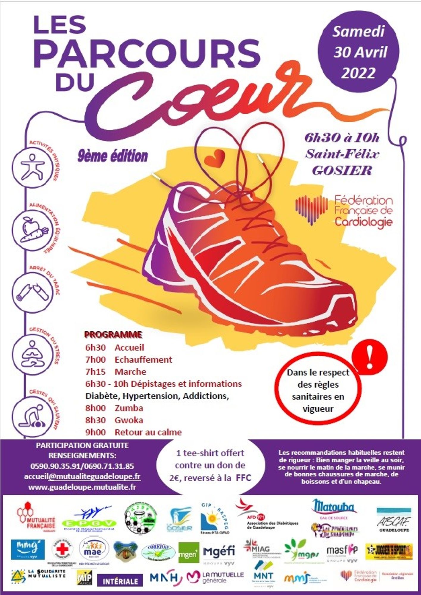 Poster Parcours du coeur 2022