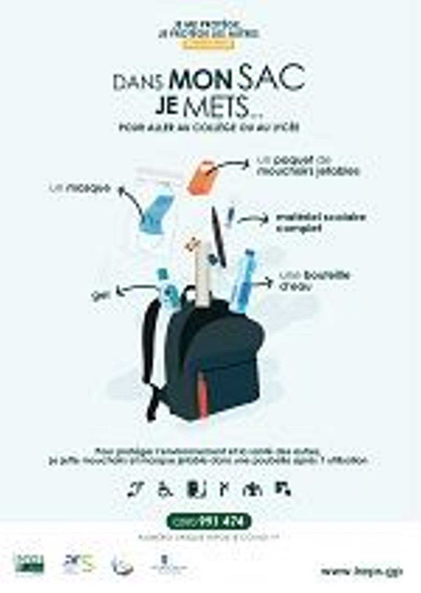 "mon sac je mets... Pour aller au collège où au lycée"