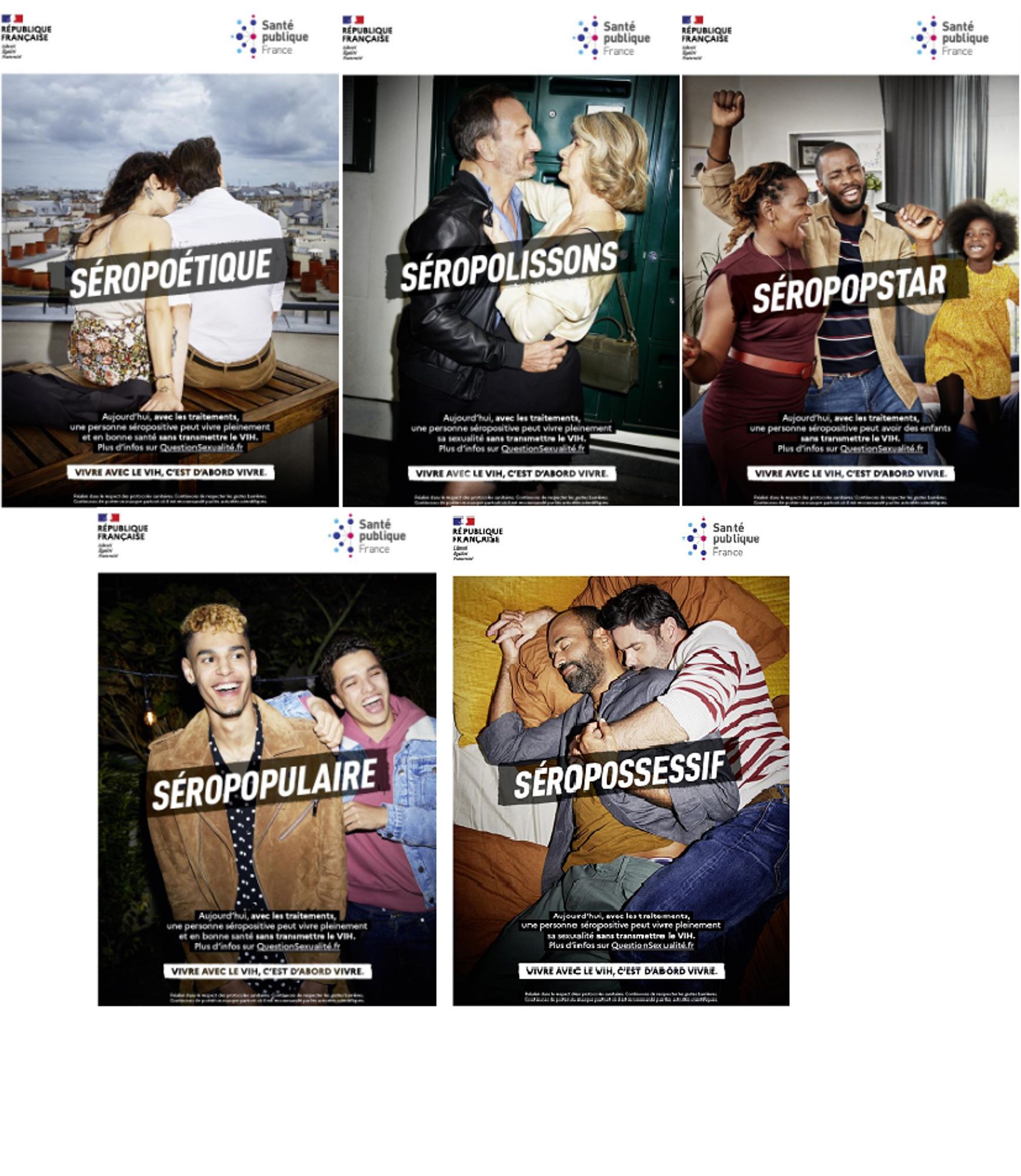 Campagne vivre avec le VIH - SpF 2020