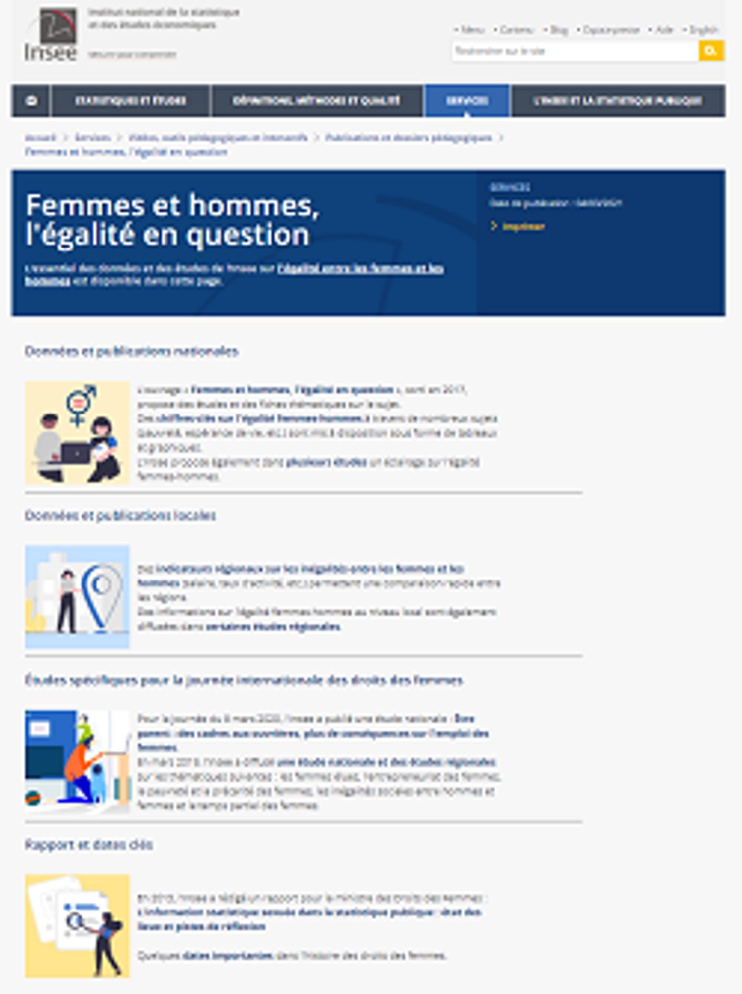 dossier pédagogique INSEE