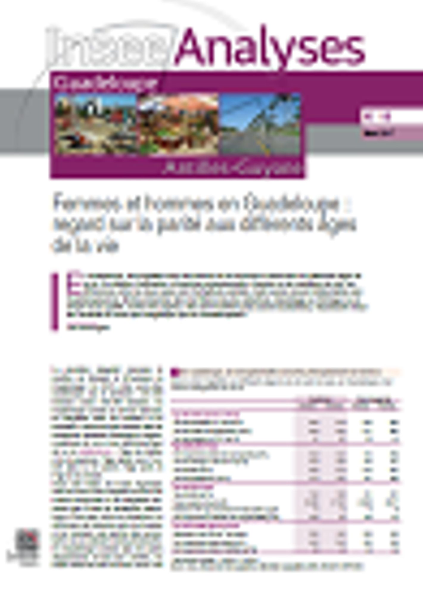 Insee Analyse Guadeloupe n°19