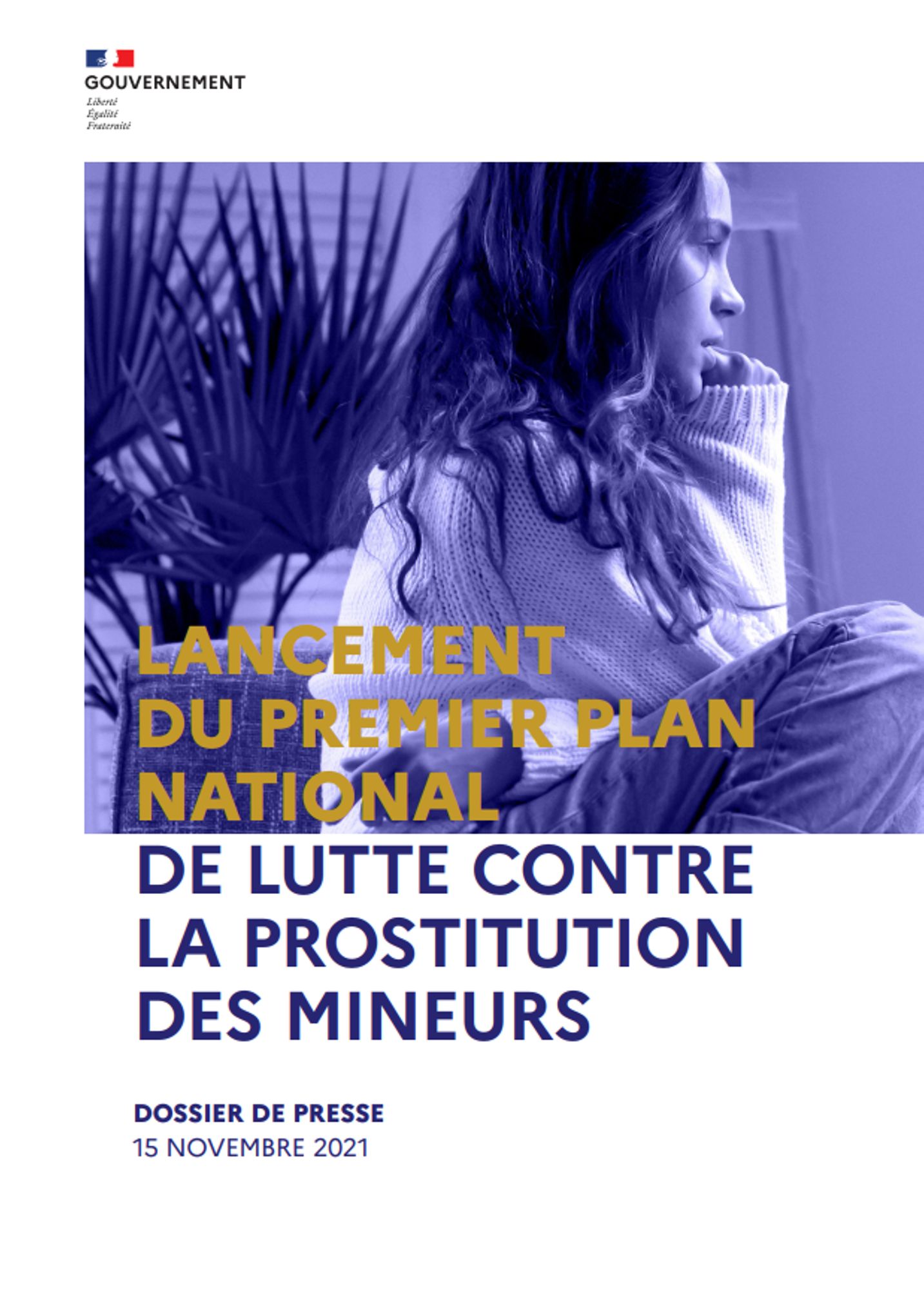 Dossier de presse premier plan national de lutte contre la prostitution des mineurs 2021